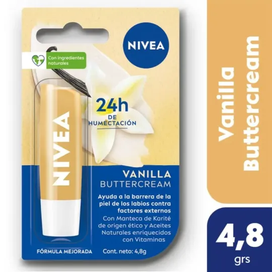 Nivea Protector Labial Humectante Vainilla Buttercream  Todo Tipo
