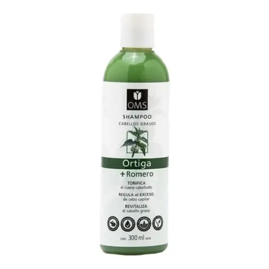 Oms Cabellos Grasos Ortiga + Romero Shampoo 300 Ml Revitaliza