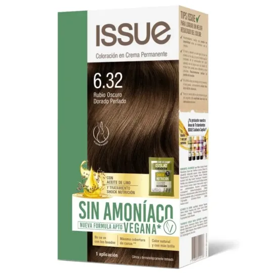 Issue Kit Sin Amoniaco Color Rubio Oscuro Dorado Perlado