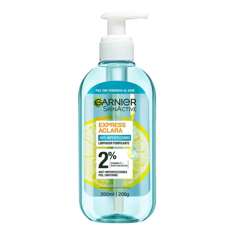 Gel Limpiador Facial Garnier Skin Active Anti-imperfecciones Expr