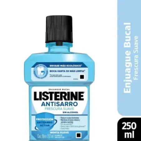 Listerine Antisarro Enjuague Bucal Zero Alcohol 250 Ml