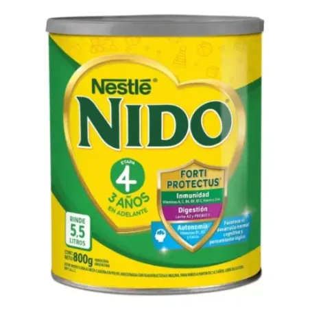 Nido® 4 Leche Infantil En Polvo Infantil Prebio3 Lata 800 G