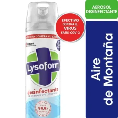Lysoform Aerosol Desinfectante De Ambientes Aire De Montaña 380 M