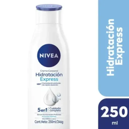 Nivea Crema Body Hidratacion Expres Piel Normal 250 Ml