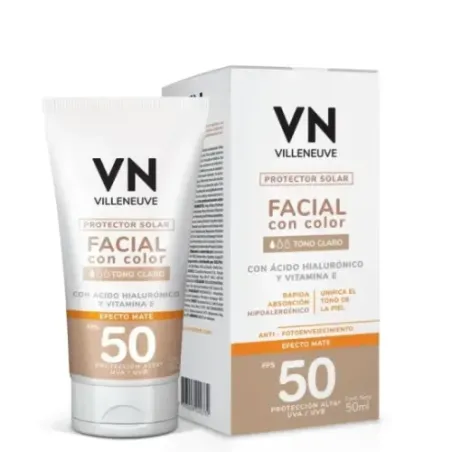 Vn Protector Solar Facial Tono Claro Fps50 50 Ml