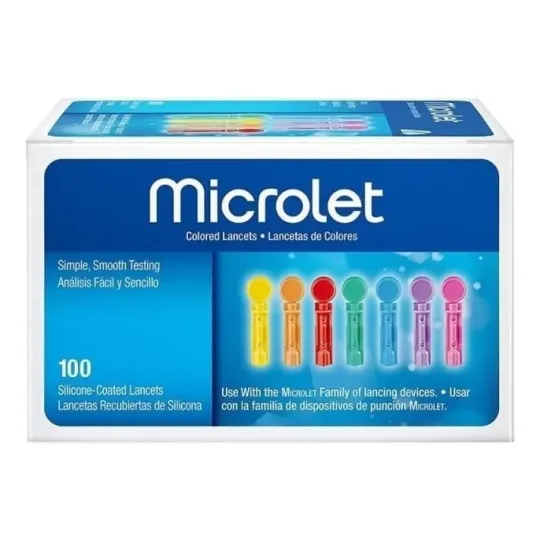 Microlet Bayer Lancetas Para Punzador 100 U