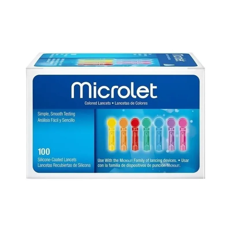 Microlet Bayer Lancetas Para Punzador 100 U