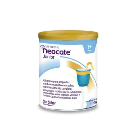 Neocate Junior Sin Sabor Lata 400 Xgr Para Alergia Leche Vaca