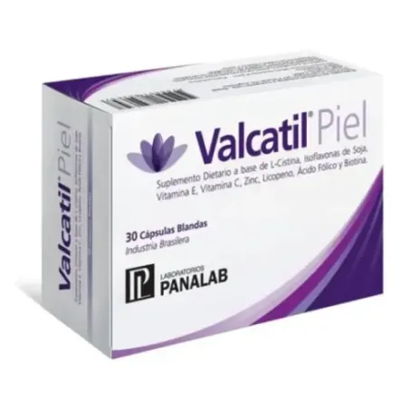 Valcatil Suplemento Dietario Para Piel 30 Capsulas.