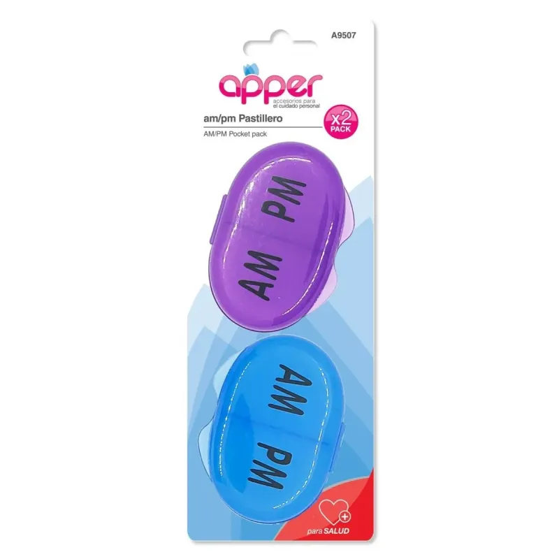 Apper Pastillero Diario Am-pm Blister 2 Unidades
