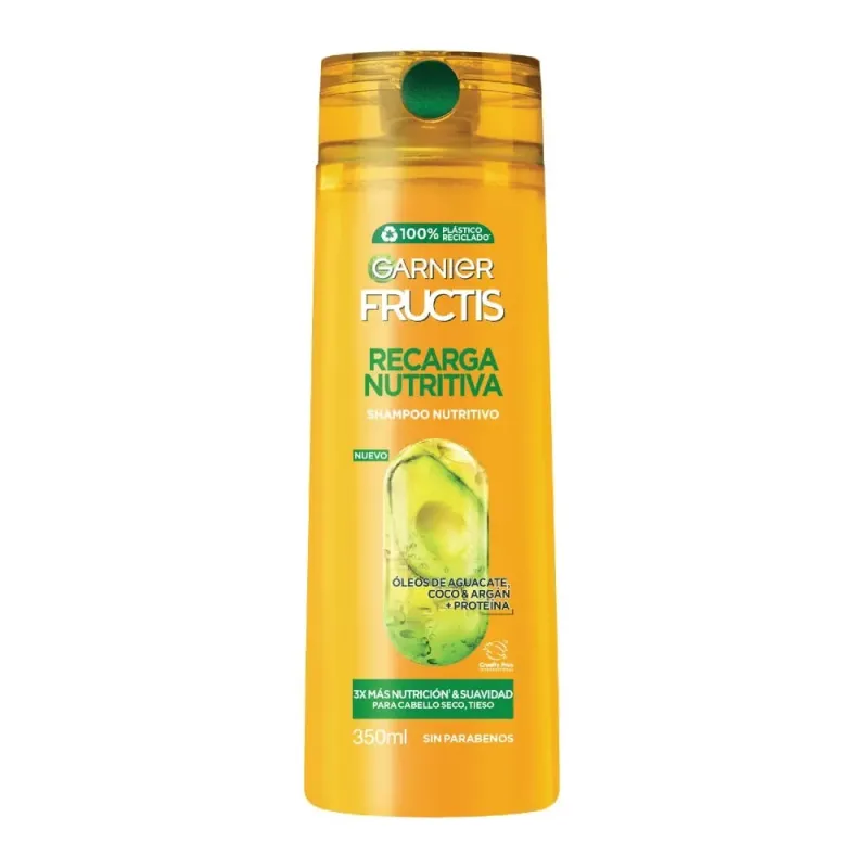 Shampoo Fructis Garnier Recarga Nutritiva X 350 Ml