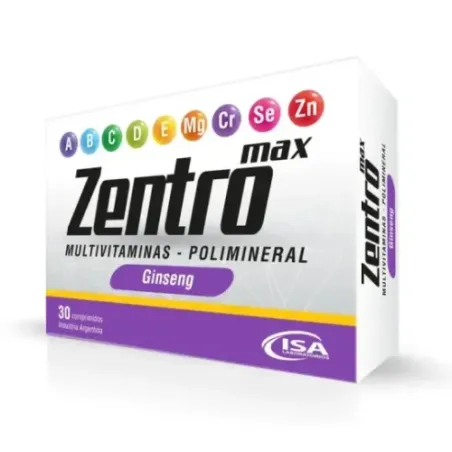 Suplemento Dietario Zentro Max Ginseng X 30 Un