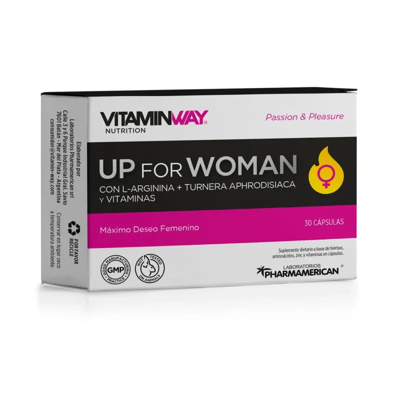 Vitamin Way Suplemento Up For Woman (30 Cápsulas)
