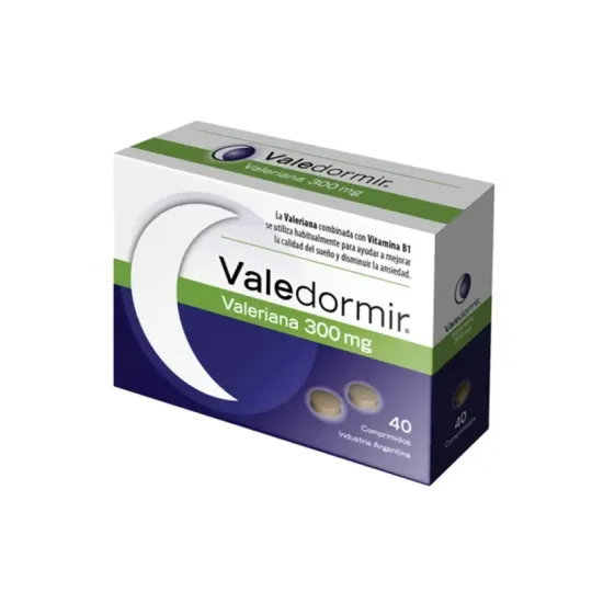 Valedormir Suplemento Dietario Valeriana 300 Mg (40 Comprimidos)