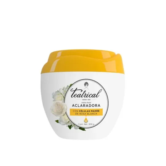 Crema Facial Teatrical Aclaradora X 200 G