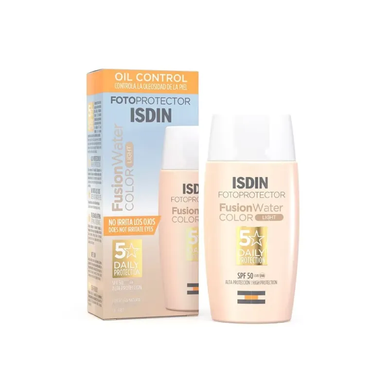 Fotoprotector Isdin Fusion Water Color Light Spf50+ X 50 Ml