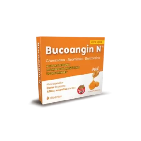 Bucoangin N Caramelos Antibioticos Sabor Miel X 9u. Biosintex