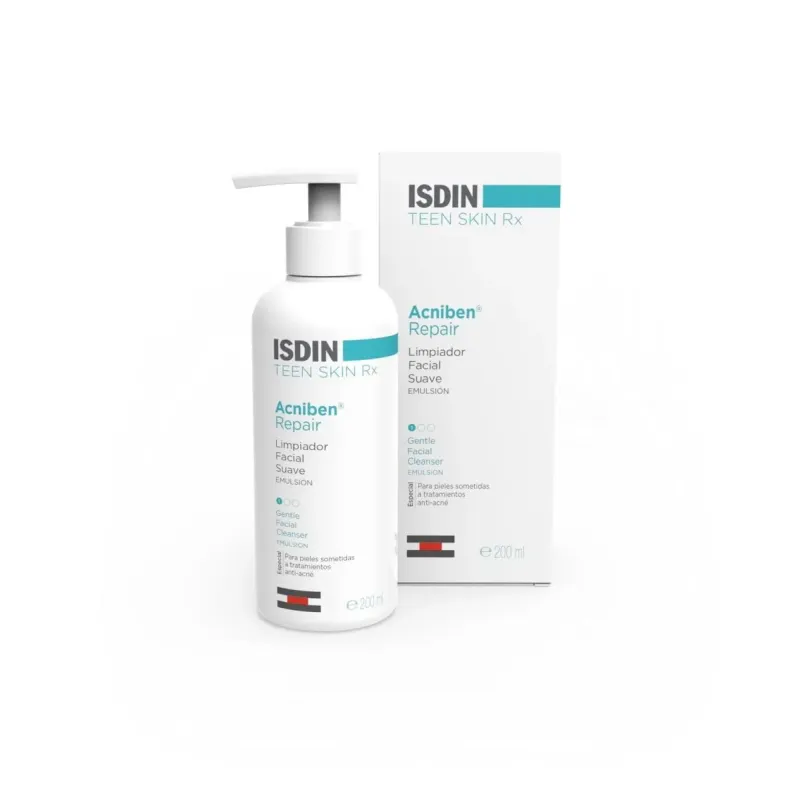 Isdin Acniben Teen Skin Repair Limpiador Facial Suave 180 Ml