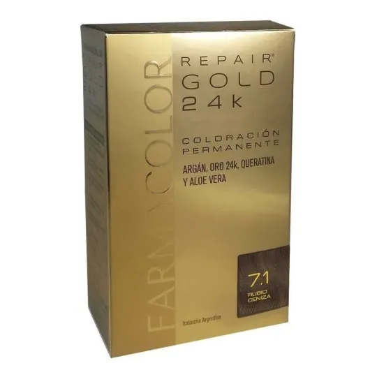 Farmacolor Repair Gold 24k Coloración Permanente Kit 47 G 1 Negro