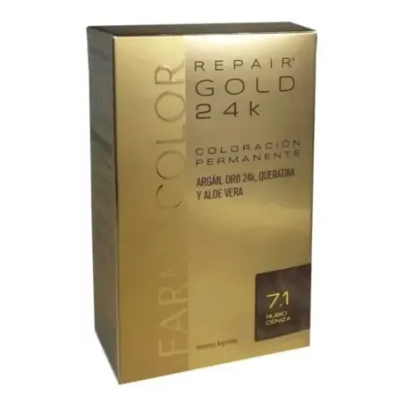 Farmacolor Repair Gold 24k Coloración Permanente Kit 47 G 1 Negro