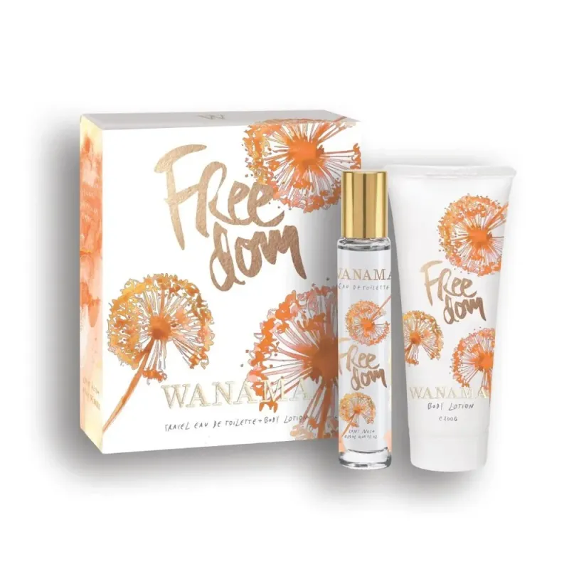Set Edt Wanama Freedom Orange Flower X 19 Ml + Body Lotion X 100
