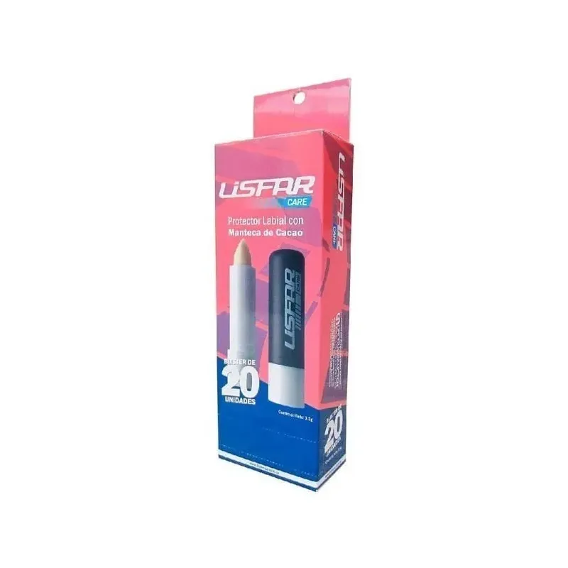 Lisfar Manteca De Cacao Protector Labial 20 Unidades