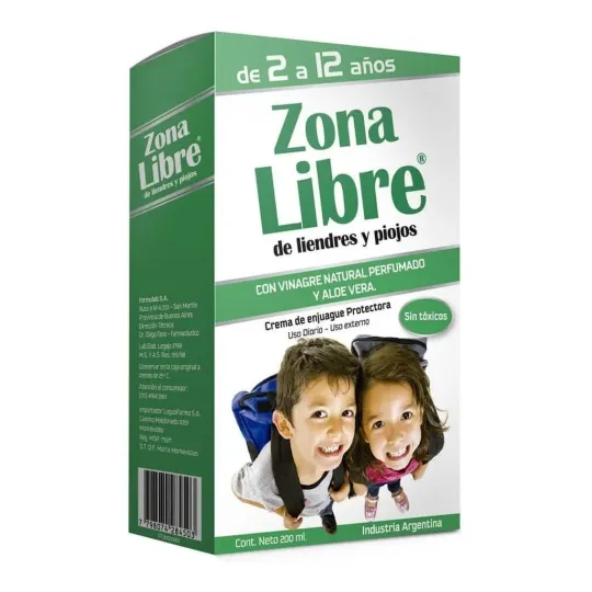 Zona Libre Para Liendres Y Piojos Crema Enjuague 200 Ml