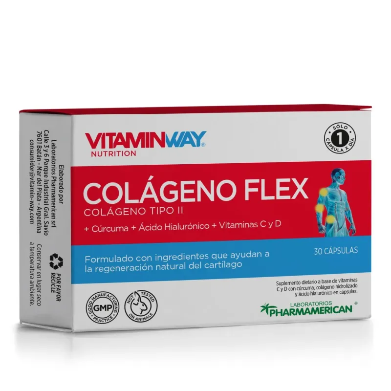 Vitamin Way Suplemento Nutricional Colágeno Flex (30 Cápsulas)