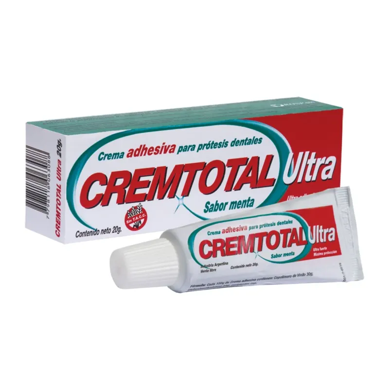 Crem Total Crema Adhesiva Para Prótesis Dentales 20 Gr
