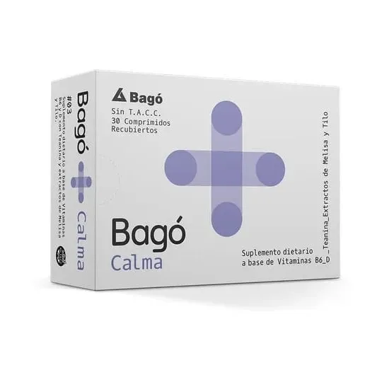 Bago + Calma Suplemento Vitamina B6 Stress Ansiedad 30 Comp Unico