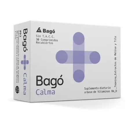 Bago + Calma Suplemento Vitamina B6 Stress Ansiedad 30 Comp Unico