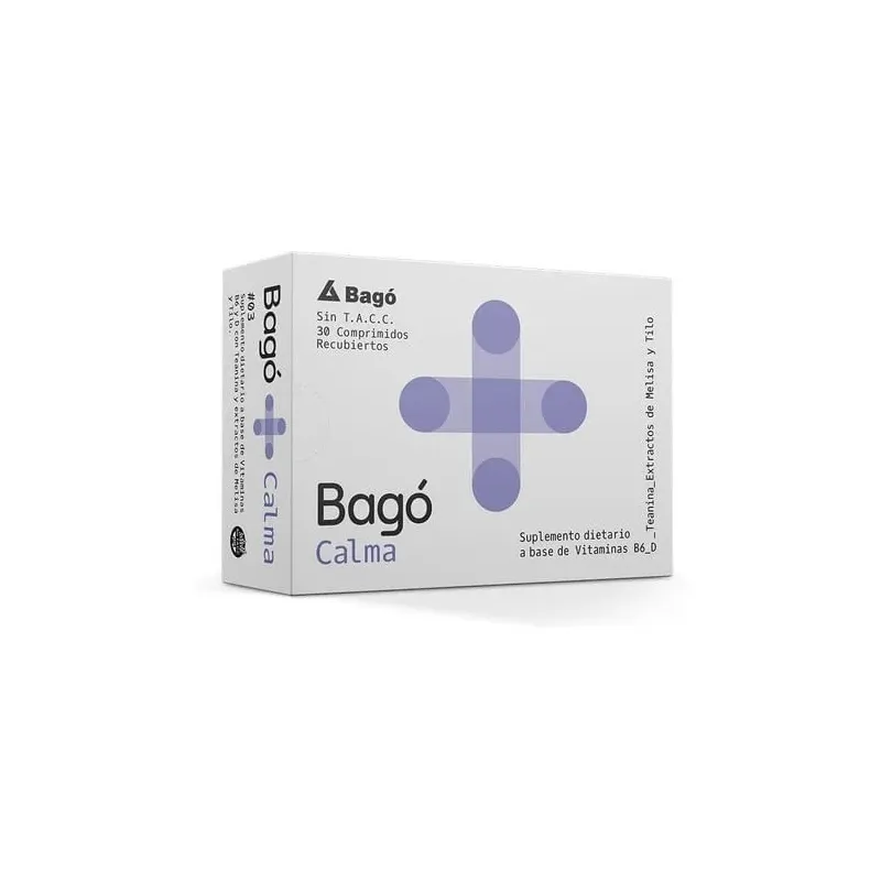 Bago + Calma Suplemento Vitamina B6 Stress Ansiedad 30 Comp Unico