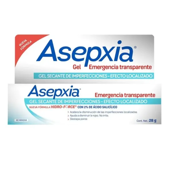 Asepxia Gel Spot Emergencia Transparente28 Gr