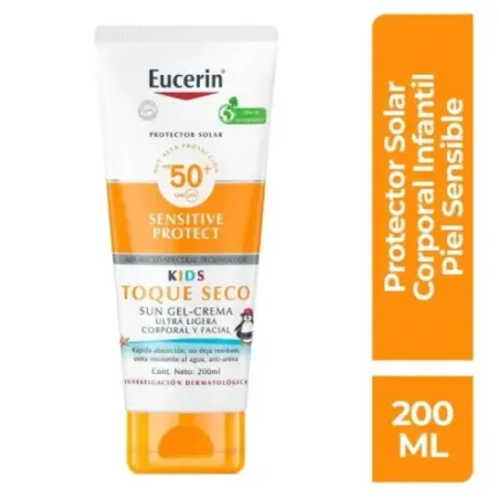 Eucerin Protector Solar Kids Sun F50+ Toque Seco 200 Ml