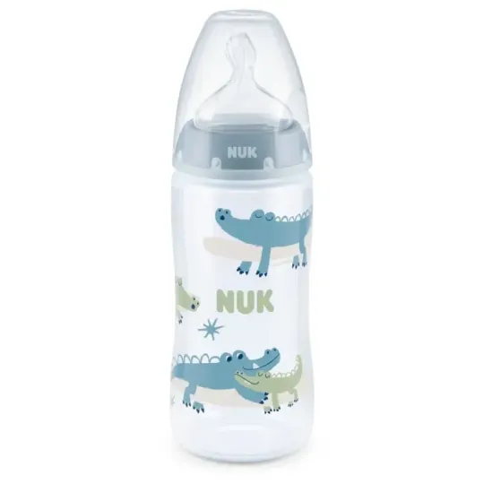 Mamadera Nuk Control Temperatura Cocodrilo 6-18 M X 300 Ml