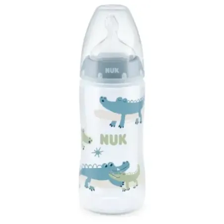 Mamadera Nuk Control Temperatura Cocodrilo 6-18 M X 300 Ml