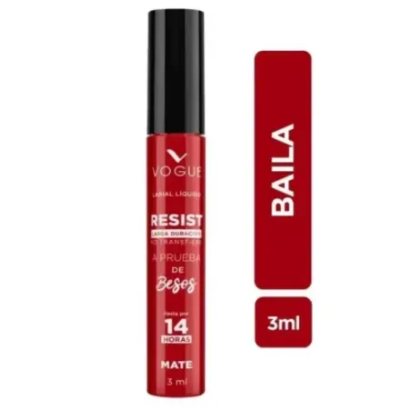 Vogue Labial Liquido Resist Latin Flow Fest Color Baila