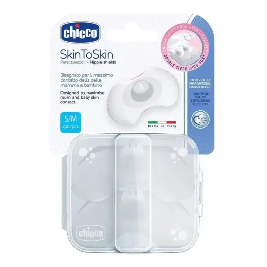 Chicco Pezoneras Protectoras De Silicona Skin To Skin 1 Par
