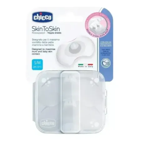 Chicco Pezoneras Protectoras De Silicona Skin To Skin 1 Par