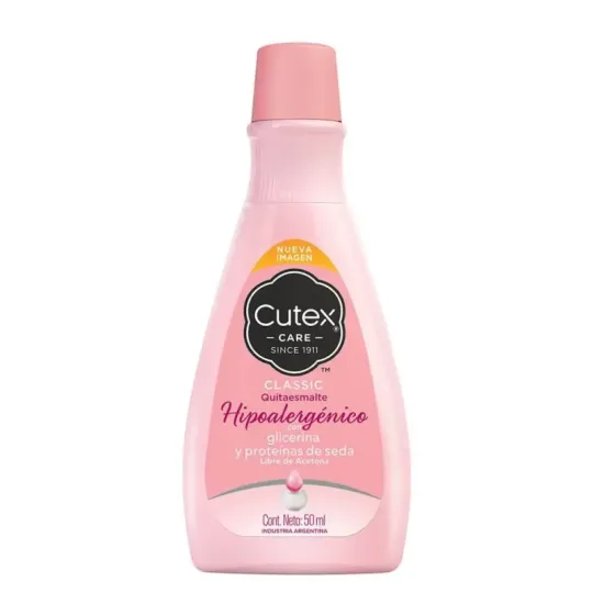 Cutex Quita Esmalte Hipoalergenico + Glicerina 50 Ml
