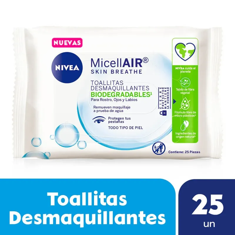 Nivea Toallitas Desmaquillantes 4 En 1  Micellair Todo Tipo De Pi