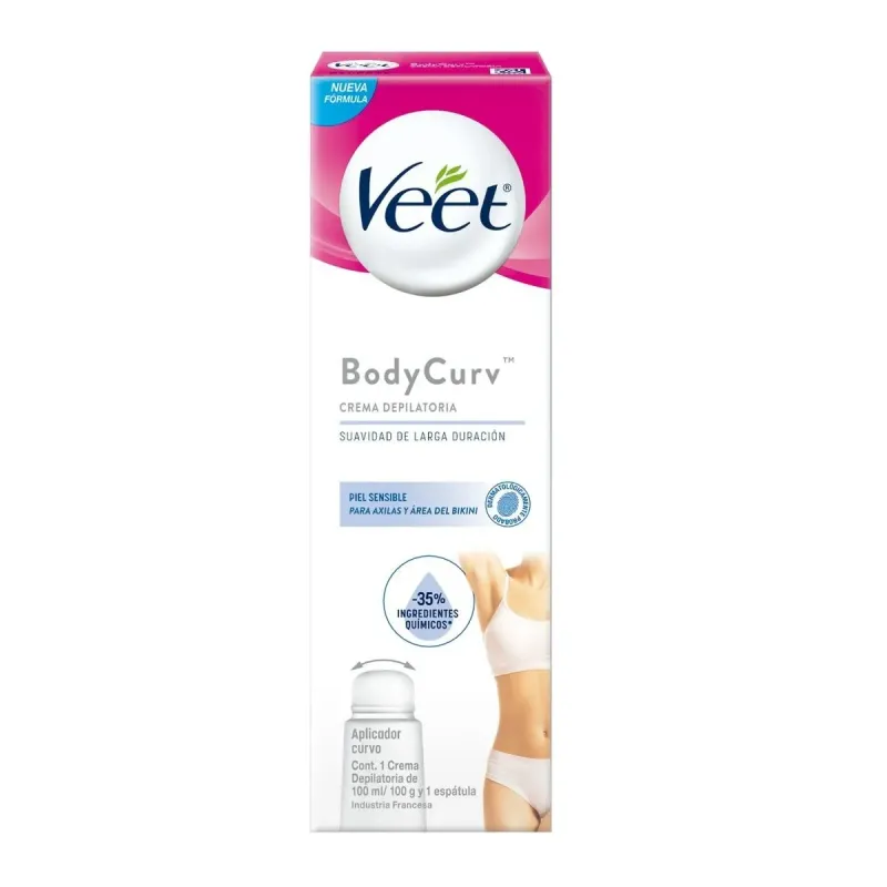 Veet Crema Depilatoria Axila Y Area De Bikini Piel Sensible 100 M