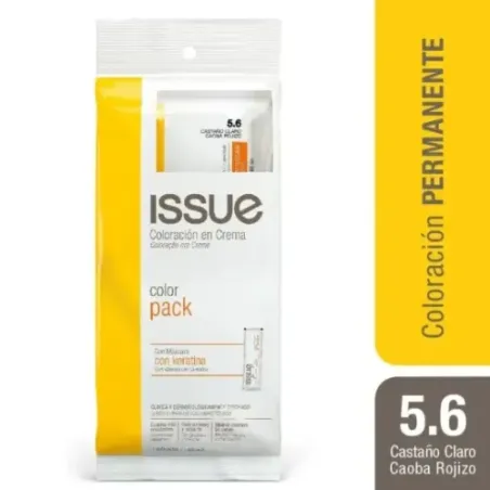 Issue Color Pack Con Máscara Con Keratina | 5.6 Castaño Claro Cao