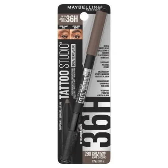 Maybelline Delineador De Cejas Tattoo Brow Deep Brown