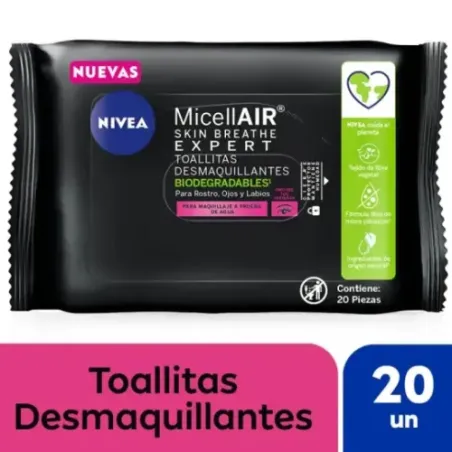 Nivea Toallitas Desmaquillantes  Micellair Expert A Prueba De Agu