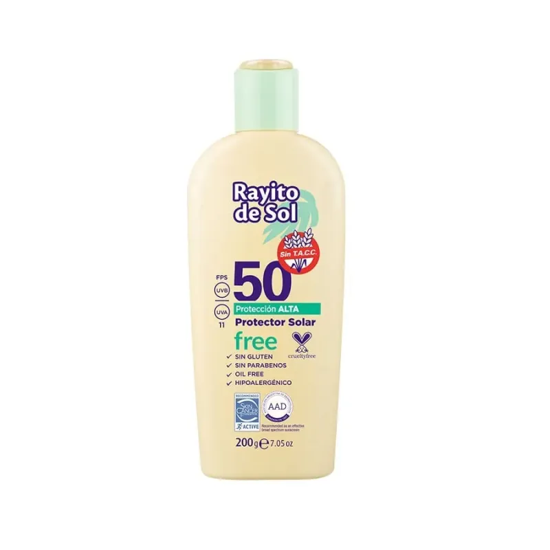 Rayito De Sol Protector Solar Sin Tacc Fps 50 200 Gr
