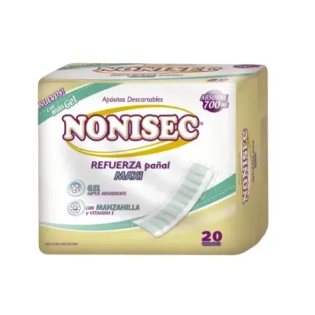 Nonisec Refuerzo Pañal Descartable 700 Ml (20 Unidades)
