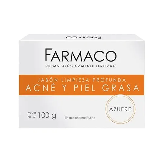 La Farmaco Jabon De Azufre Para Acne Y Piel Grasa 100 Gr