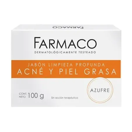La Farmaco Jabon De Azufre Para Acne Y Piel Grasa 100 Gr