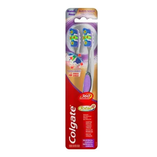 Colgate Cepillo Dental 360 Advanced Total 12 (promo 2 Unidades)